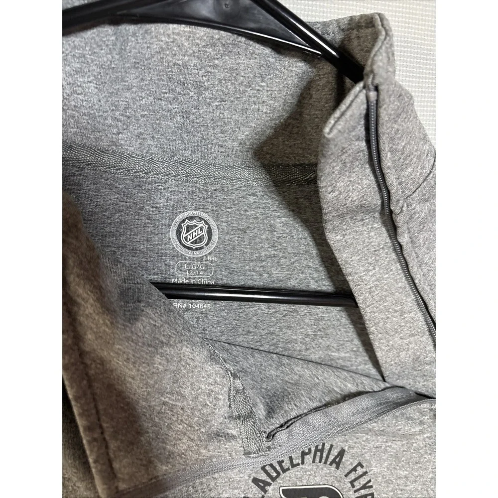NHL Women's Philadelphia Flyers Pullover Jacket Gray, Large 12/14